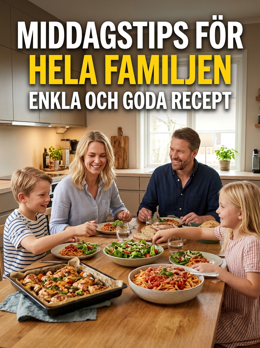 Middagstips för hela familjen – enkla och goda recept